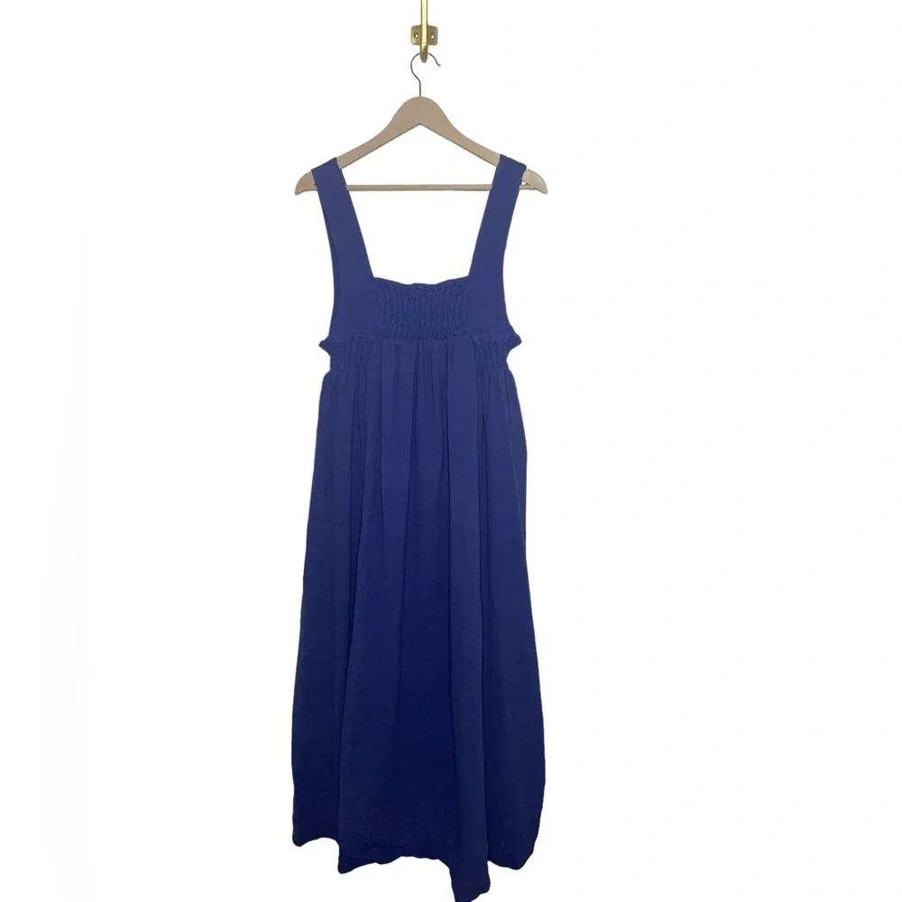 NWOT Free People Delphine Midi Dress in Birdsong Blue size XS - Picture 3 of 7
